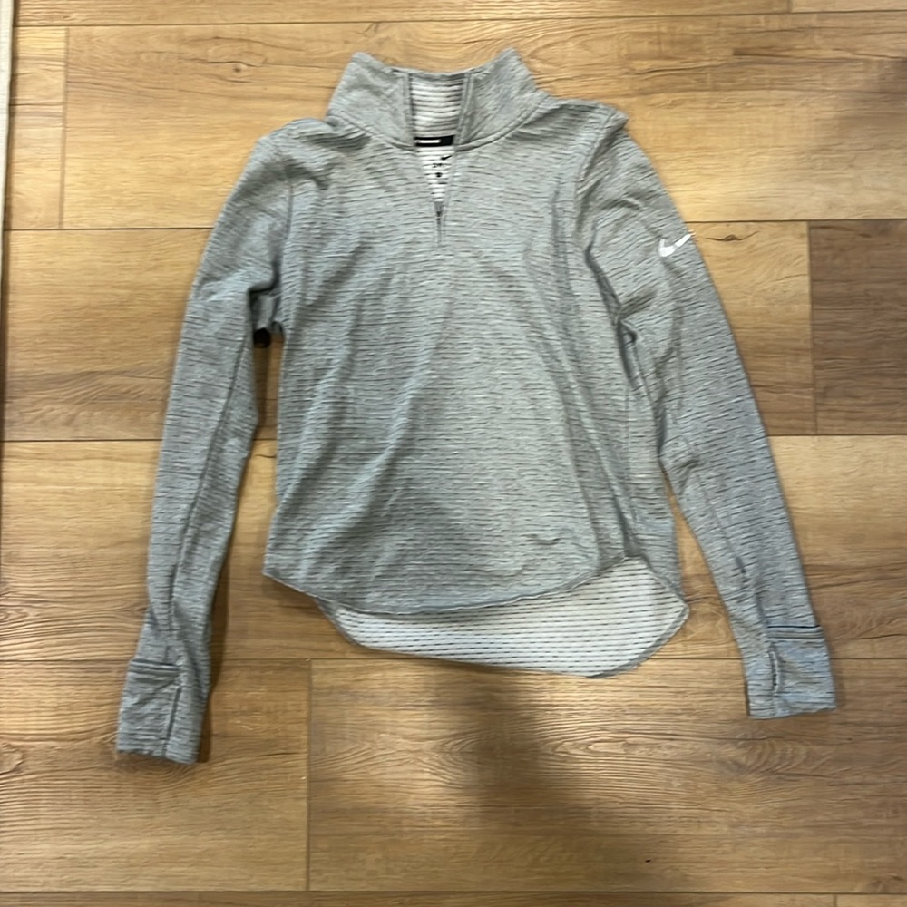 Grey Nike dri-fit running top